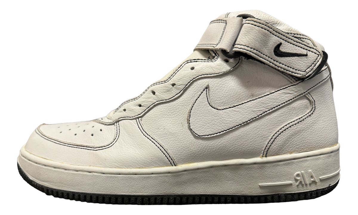 Air Force 1 Mid "White / White Black" 304096 115