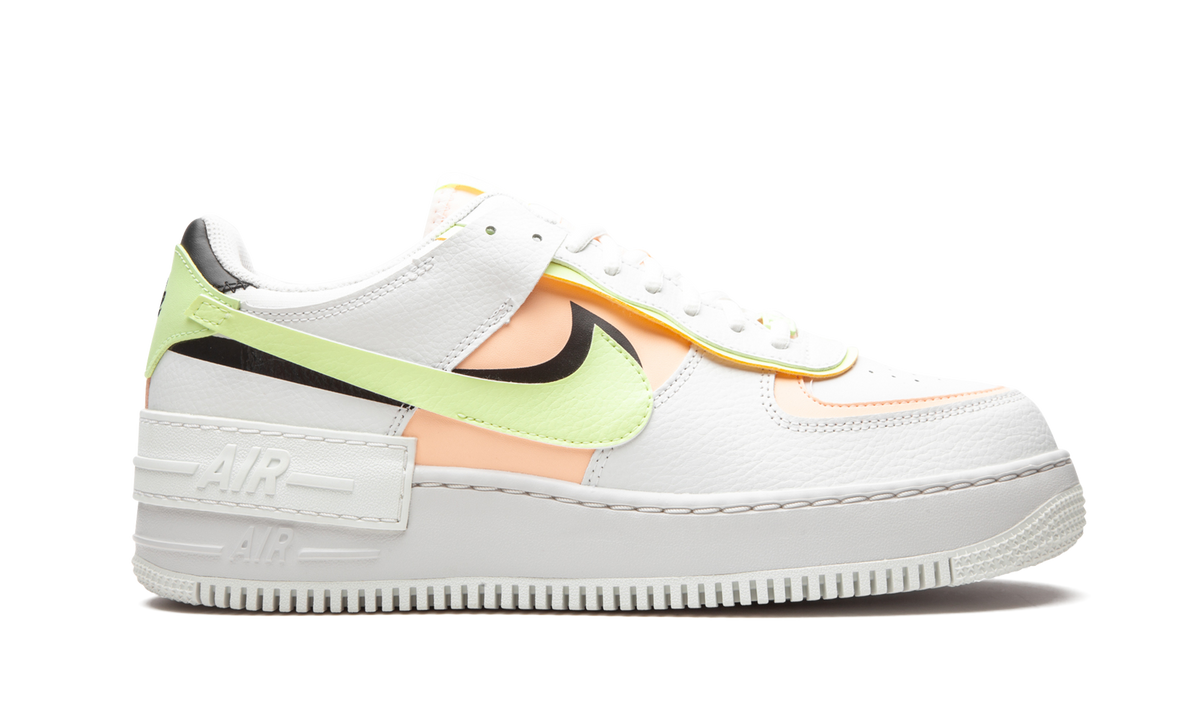 AIR FORCE 1 SHADO MNS WMNS "White / Barely Volt / Crimson Tint" CI0919 107