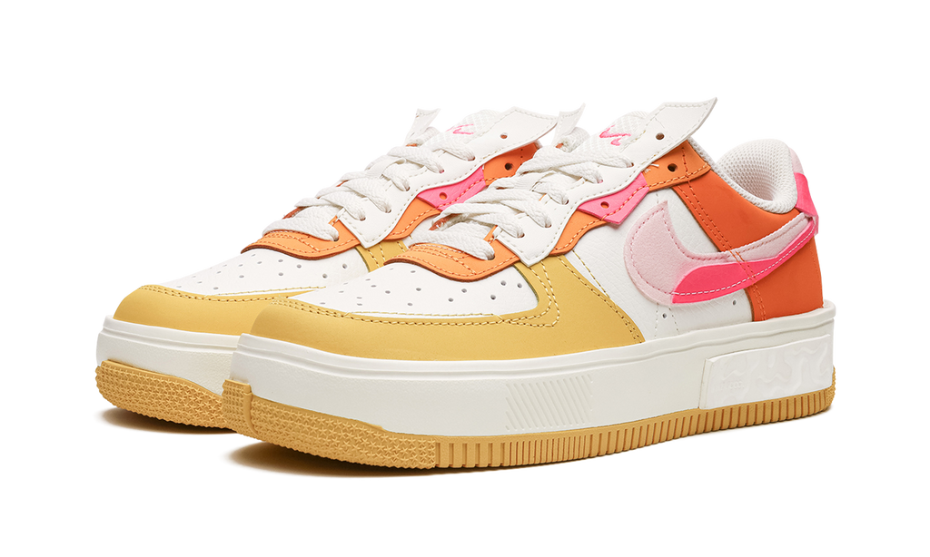 AIR FORCE 1 FONTANKA MNS WMNS "Summit White/Solar Flare/Medium Soft Pink/Hyper Pink" DX2675 100